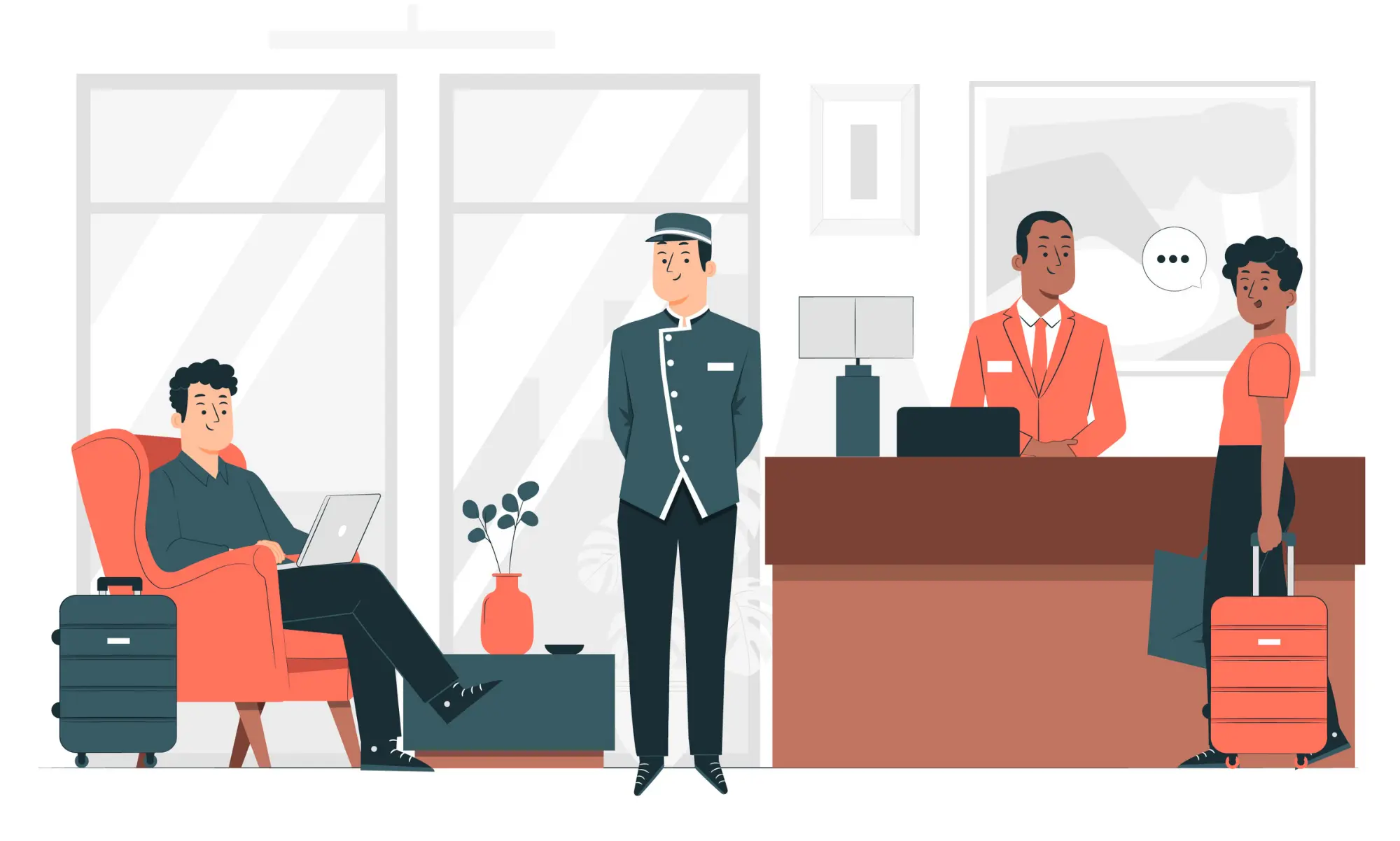 pre operation and hotel reception